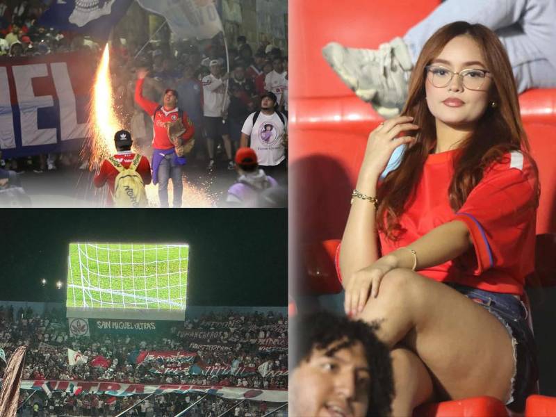 Las imágenes del ambientazo que se vive en el Clásico de la Triangular A entre Olimpia y Motagua en el estadio Nacional Chelato Uclés de Tegucigalpa.