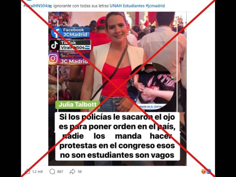 Captura de pantalla a una publicación de Facebook hecha el 22 de abril de 2026.