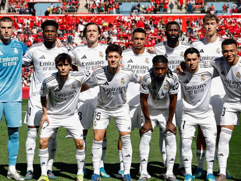 El 11 titular del Real Madrid que enfrentó al Mallorca por la jornada 30 de la Liga española.