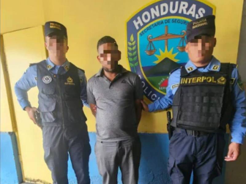 <b>El detenido es originario de El Rosario, Comayagua, lugar donde sucedieron los hechos.</b>