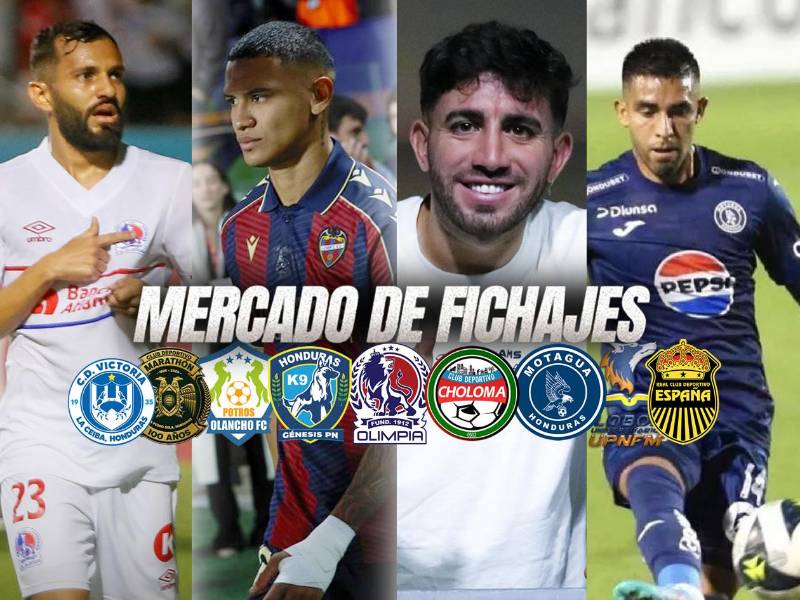La última hora del mercado de fichajes del fútbol de Honduras con traspasos, renovaciones, salidas y rumores. ¡Dos nuevas bajas en el Olimpia!