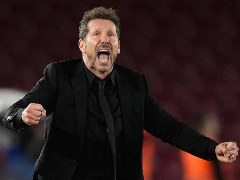 Simeone durante el partido ante el Barcelona en la vuelta de las semifinales de la Copa del Rey.