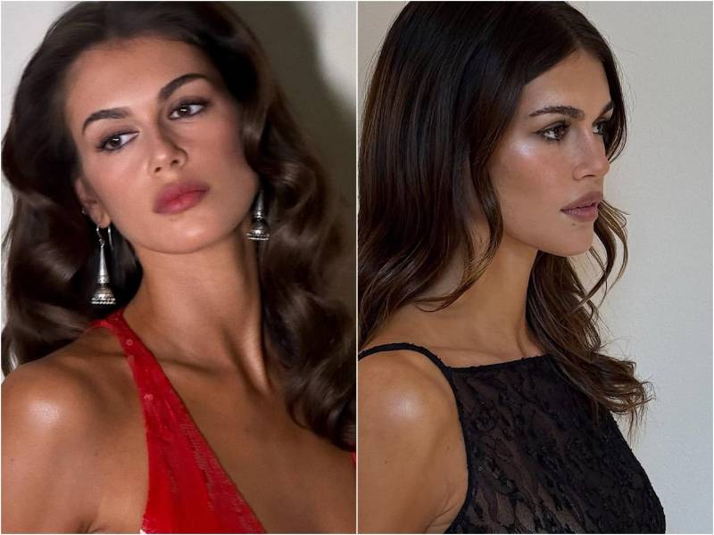 Nina concentra el rubor en los pómulos y deja que fluya sobre el puente de la nariz.