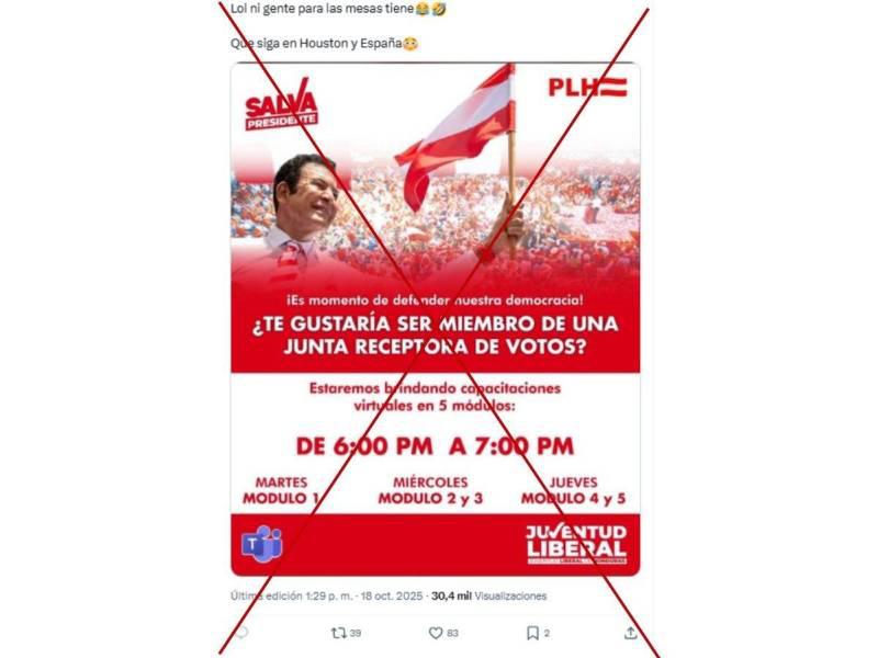 Captura de pantalla a una publicación de X hecha el 21 de octubre de 2025.