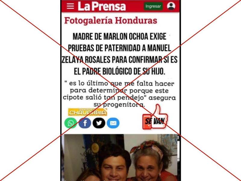 Captura de pantalla a una publicación de Facebook hecha el 11 de abril de 2025.