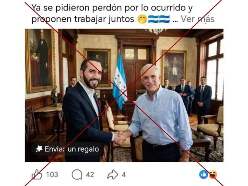 Captura de pantalla a una publicación de Facebook hecha el 17 de febrero de 2026.