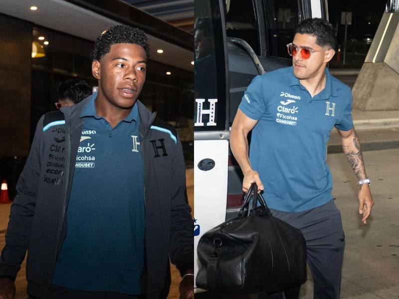 Luis Palma y Dereck Moncada encabezan la delegación de la Selección de Honduras que viajó a Estados Unidos.