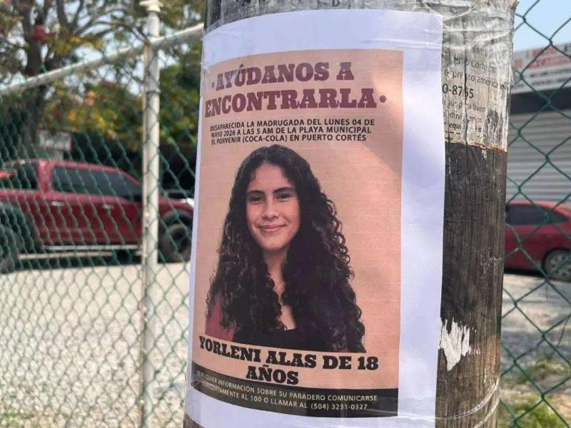 Las autoridades informaron el hallazgo de un cuerpo en estado de descomposición en una zona solitaria del municipio de Puerto Cortés. De manera preliminar, se maneja la hipótesis de que podría tratarse de la joven Yorleni Alas, de 18 años, quien fue reportada como desaparecida desde el lunes 4 de mayo.