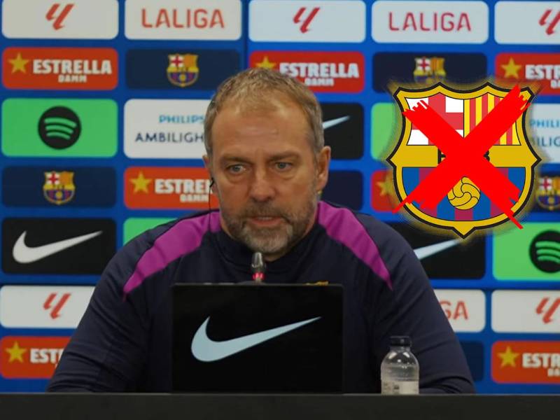 Hansi Flick se mostró frustrado por la posible salida de uno de los canteranos del Barcelona.