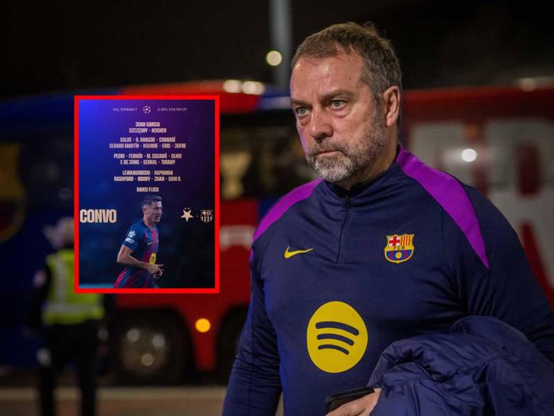 Hansi Flick confirmó la convocatoria del Barcelona para el partido contra el Slavia Praga en la Champions League.