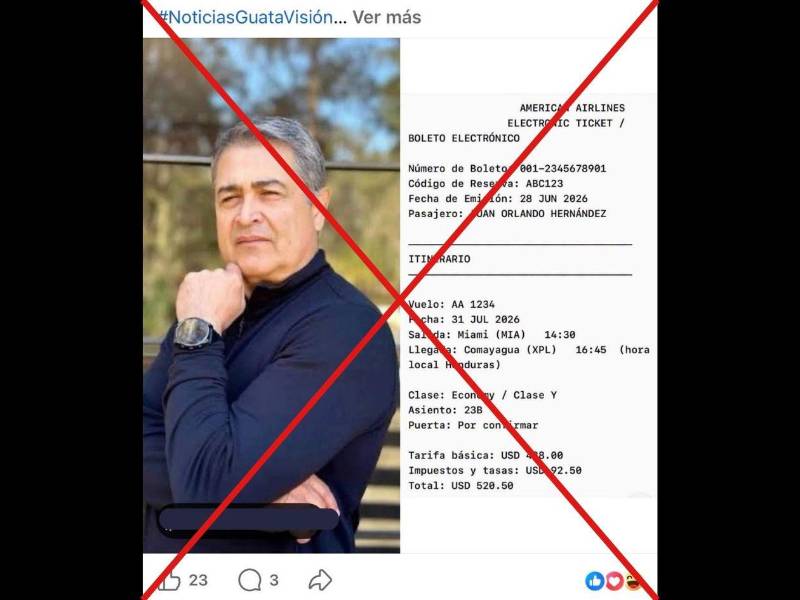 Captura de pantalla a una publicación de Facebook hecha el 1 de julio de 2026.
