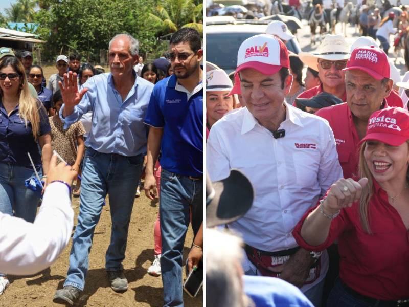 Nasry Asfura llevó obras a La Jutosa, Las Pilas y Jardines del Norte en Choloma, mientras que Salvador Nasralla visitó Tocoa acompañado de candidatos liberales donde destacó el abandono vial que afecta la ganadería y agricultura de la región.