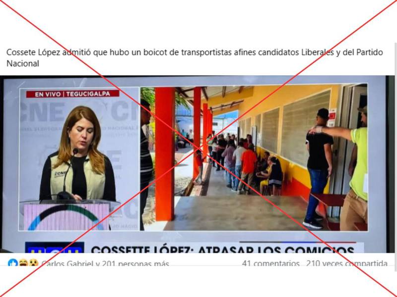 Captura de pantalla a una imagen que circula en Facebook hecha el 10 de marzo de 2025.