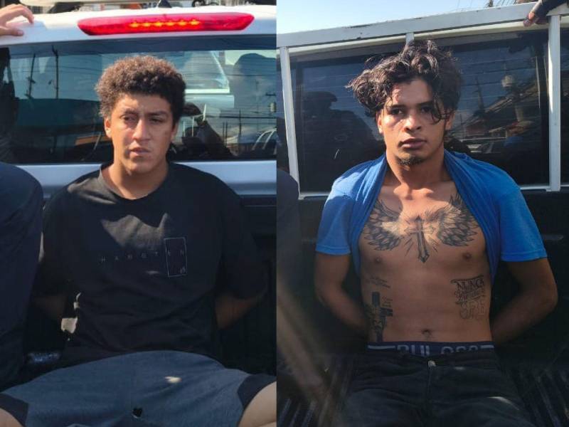 Durante la intervención, los agentes reportaron que ambos jóvenes tenían tatuajes relacionados con la MS-13.