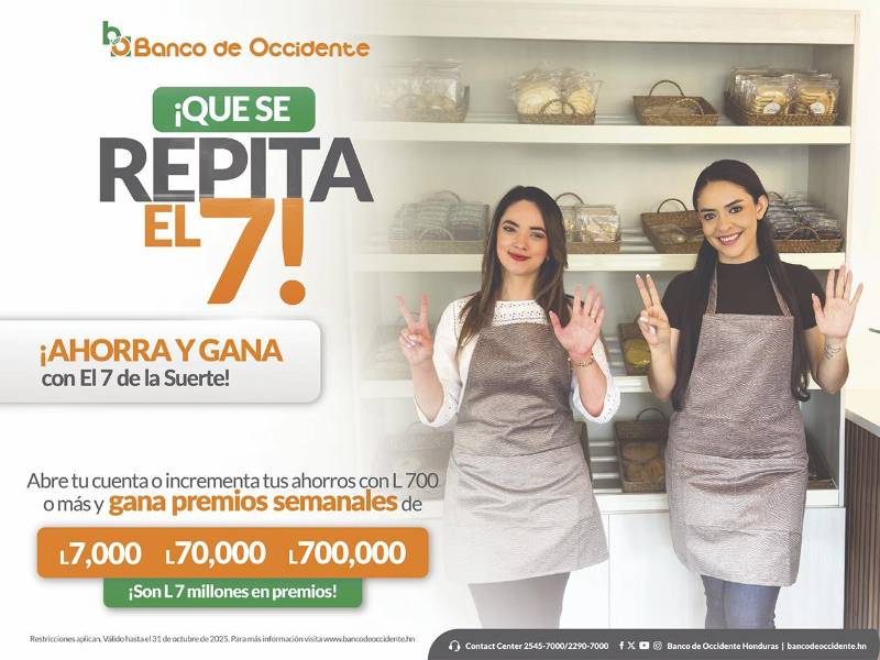 ¡Que se repita el 7! Banco de Occidente premia el hábito del ahorro