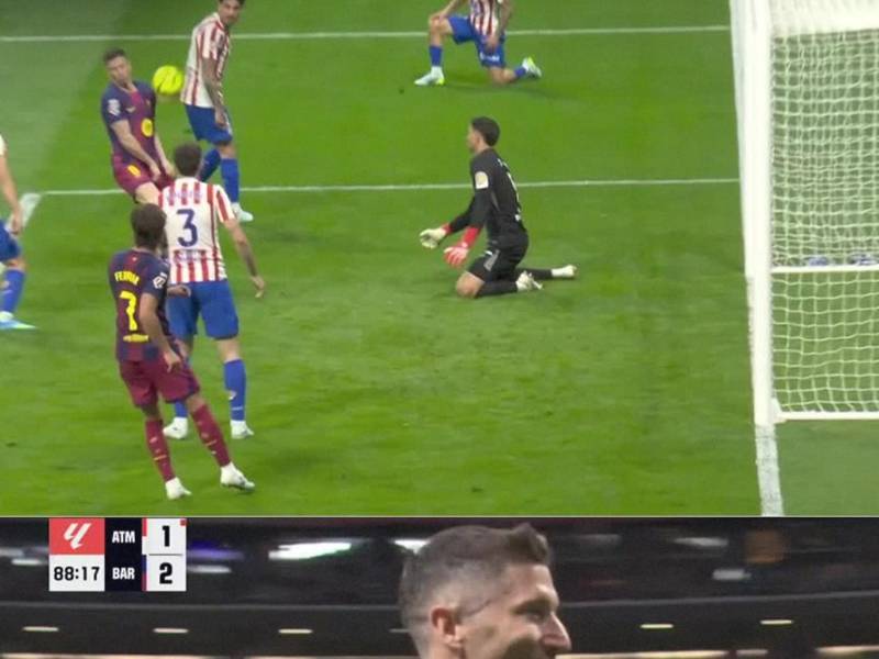 De rebote lo metió Lewandowski.