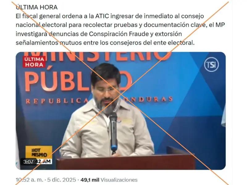 Captura de pantalla a una publicación en X hecha el 5 de diciembre del 2025.