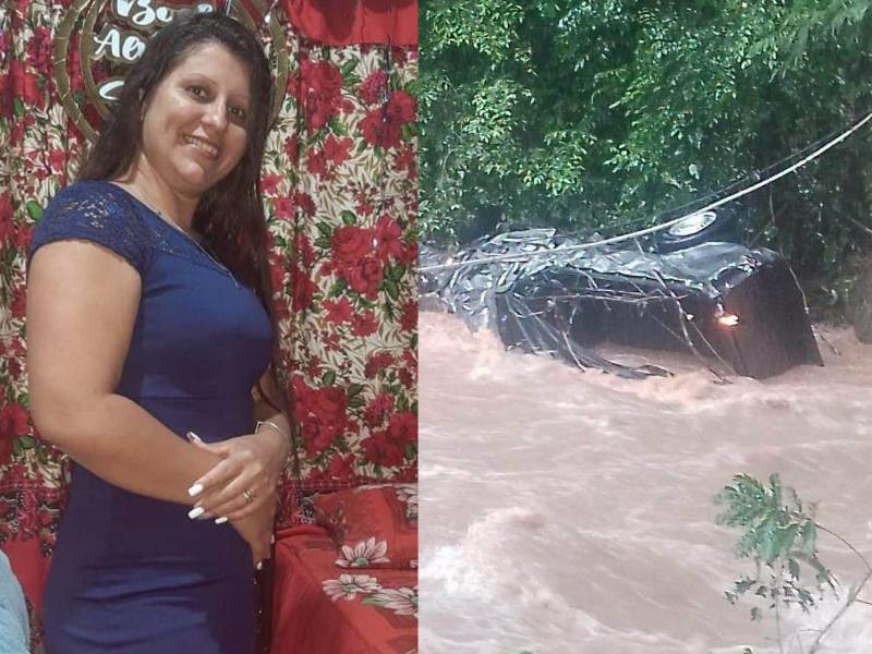 Susana Sabillón es la mujer que perdió la vida luego de que el vehículo en el que se transportaba junto a su esposo fuera arrastrado por la corriente de un río en la aldea El Dorado, en la zona de Arizona, municipio de Tela, Atlántida.