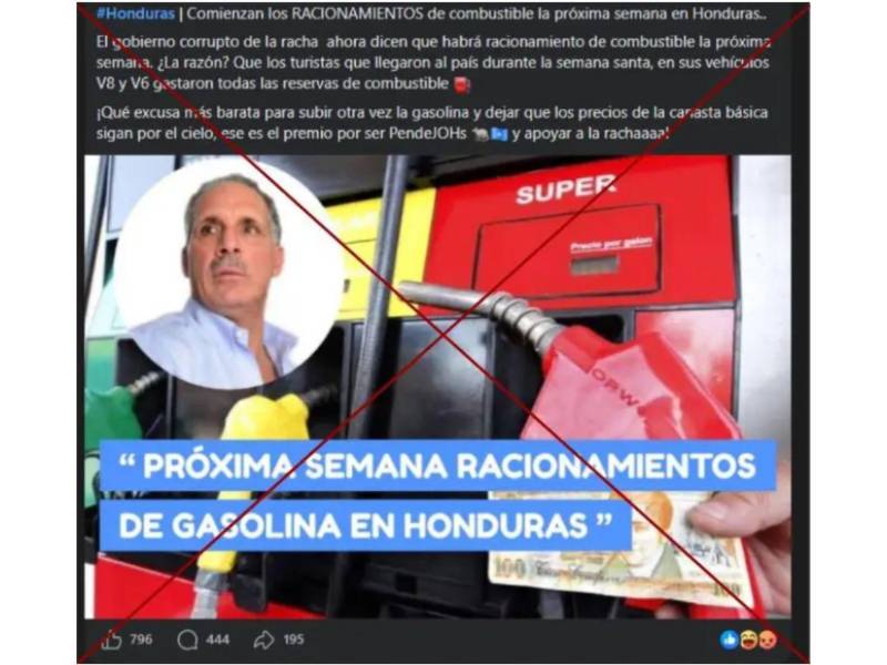 Captura de pantalla a una publicación de Facebook hecha el 5 de abril de 2026.