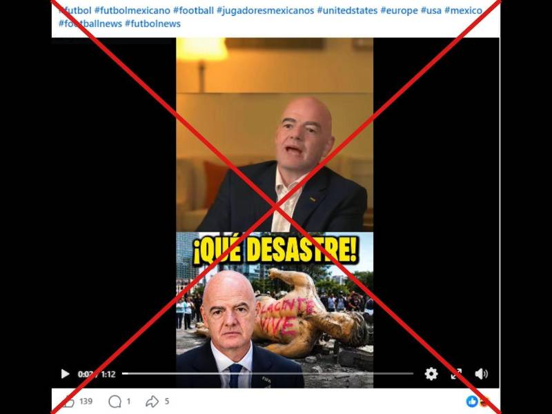 Captura de pantalla a una publicación de Facebook hecha el 11 de junio de 2026.