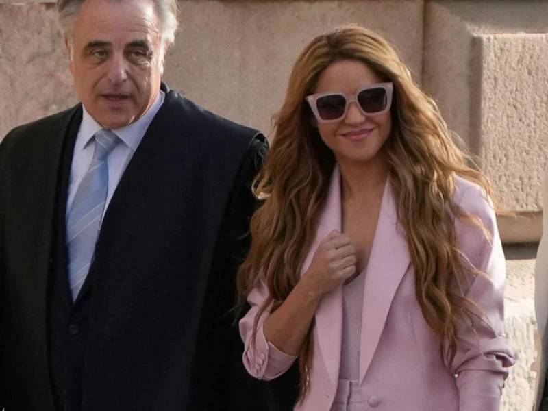 La cantante Shakira a su llegada a la Audiencia de Barcelona en 2023, en una imagen de archivo.