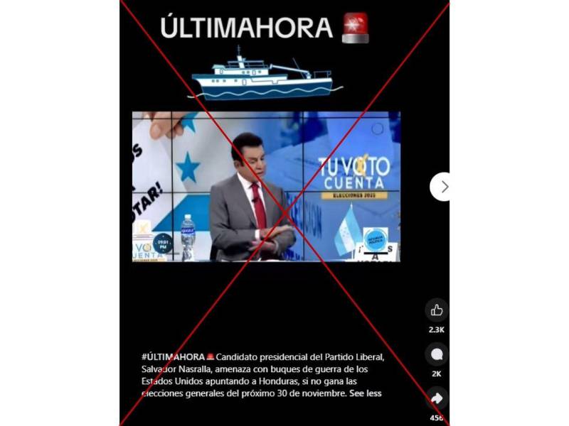 Captura de pantalla a una publicación de Facebook hecha el 12 de noviembre de 2025.