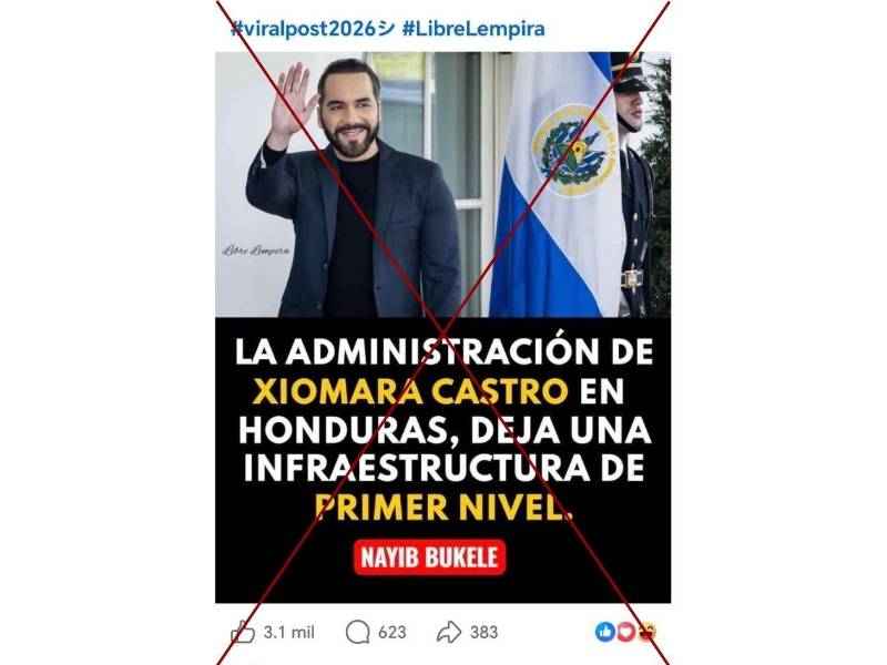 Captura de pantalla a una publicación de Facebook hecha el 18 de febrero de 2026.