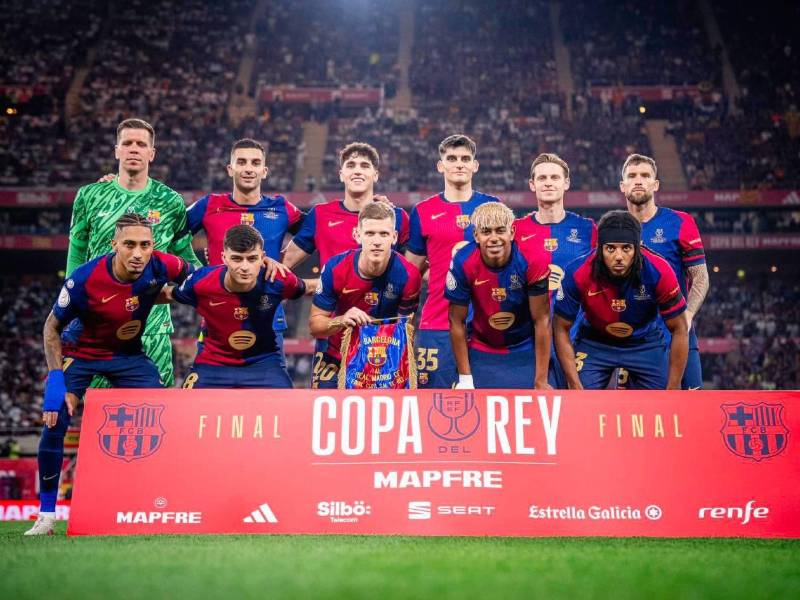 El 11 titular del FC Barcelona que mandó a la cancha Hansi Flick en la final de Copa del Rey.