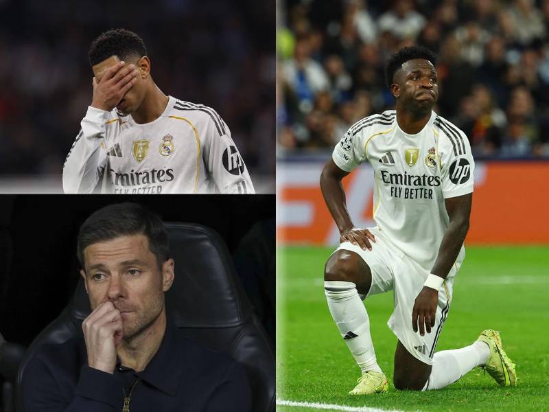 Las imágenes que dejó la derrota del Real Madrid 1-2 contra el Manchester City en la sexta jornada de la fase liga de la Champions League. Rostros de frustración y preocupación en el equipo de Xabi Alonso.