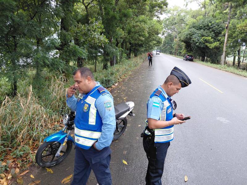 El accidente ocurrió a unos 200 metros de la posta policial de Bonito, en La Ceiba.​