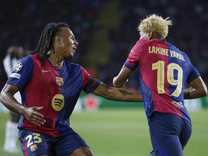 Lamine Yamal jugó un partidazo en las semifinales de ida de la Champions League.