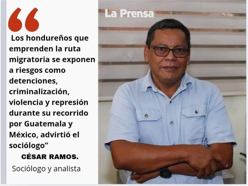 Analista advierte riesgos para hondureños que emprenden ruta a Estados Unidos