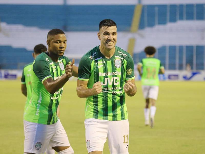 Nicolás Messiniti falló a su cita con el gol con el Marathón contra el Olancho FC.