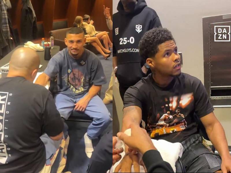 Teófimo López y Shakur Stevenson están listos para la pelea en el Madison Square Garden de Nueva York.