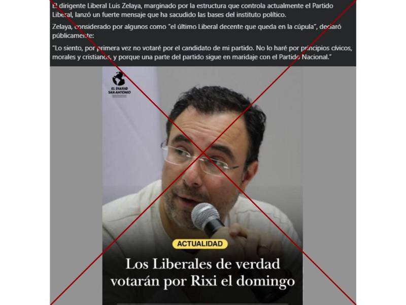 Captura de pantalla a una publicación de Facebook hecha el 28 de noviembre de 2025.