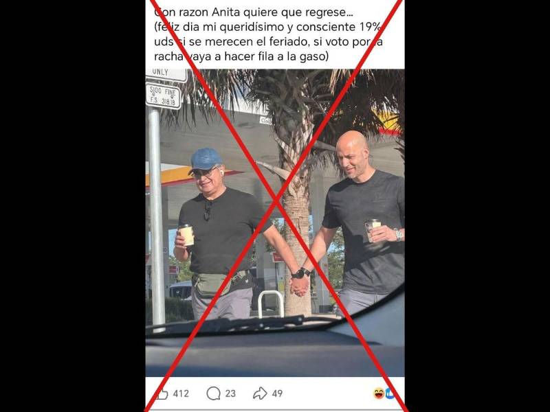 Captura de pantalla a una publicación de Facebook hecha el 5 de mayo de 2026.