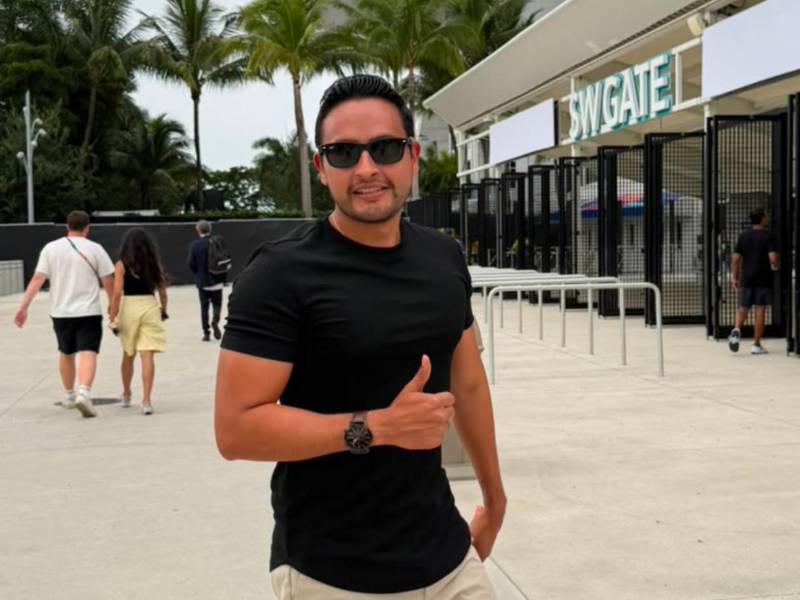 Said Martínez estuvo en directo presenciando el partido Inglaterra vs Noruega en Miami, Estados Unidos.