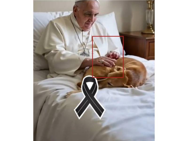 Captura de pantalla a un fotograma del video fabricado con IA.