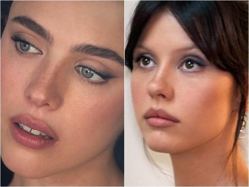 Nina Park prescinde de las cejas laminadas (rellénalas, pero sin exagerar) y de las pestañas postizas exageradas (usa rímel ligero y algunas pestañas postizas individuales en zonas dispersas).