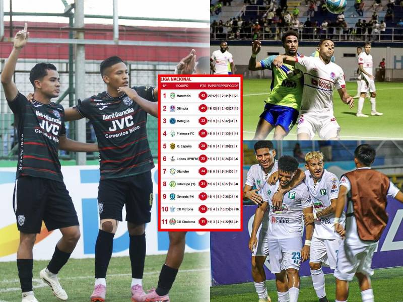 La tabla de posiciones del Torneo Apertura 2025 tiene nuevo líder tras el triunfo de Marathón sobre la UPN.