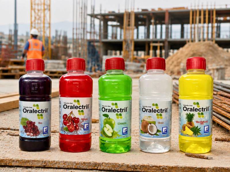 El suero de hidratación oral Oralectril está disponible en cinco sabores: piña, manzana verde, cereza, coco y uva. Encuéntrelos en Farmacia Simán, Farmafácil, Farmacity, Punto Farma y Farmacias Kielsa.