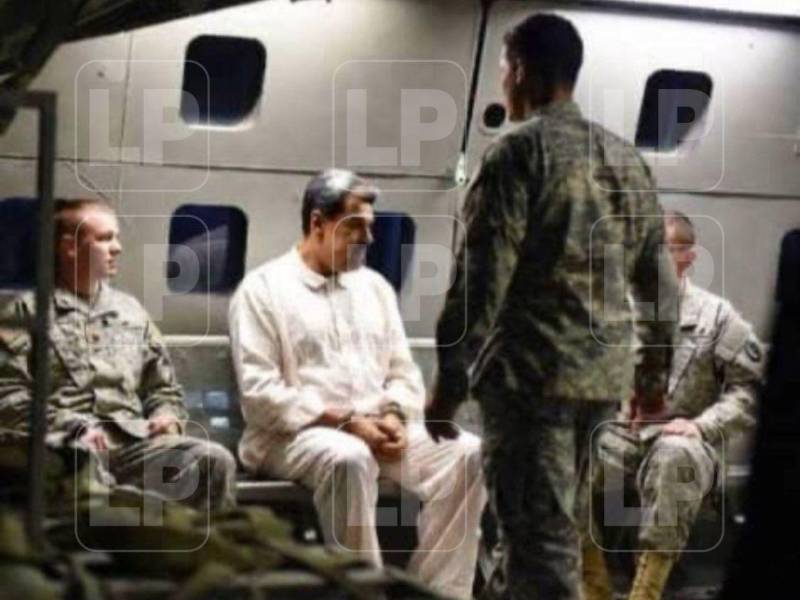 La primera foto de Nicolás Maduro tras ser capturado por Estados Unidos
