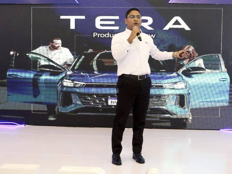 Danny Rodríguez, Coordinador Nacional de Mercadeo, destacó la llegada del Tera como un modelo clave para el mercado hondureño.