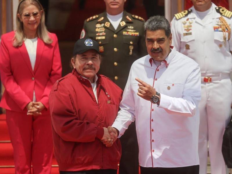 Ortega y Maduro durante un encuentro oficial.