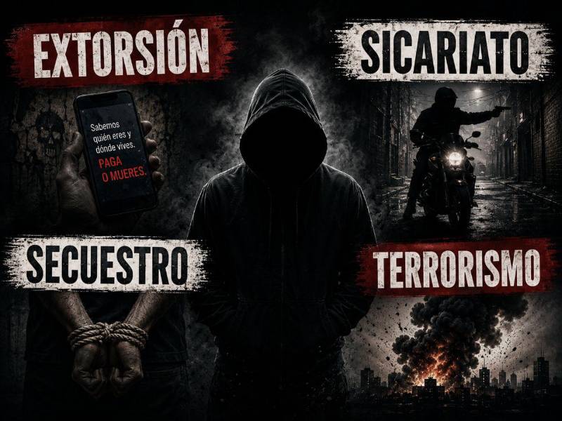 La propuesta de reforma delitos de extorsión, sicariato, secuestro, terrorismo y agrupaciones ilícitas, contempla penas más severas en delitos de alto impacto.