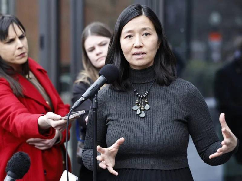 La alcaldesa de Boston, Michelle Wu, en una fotografía de archivo.