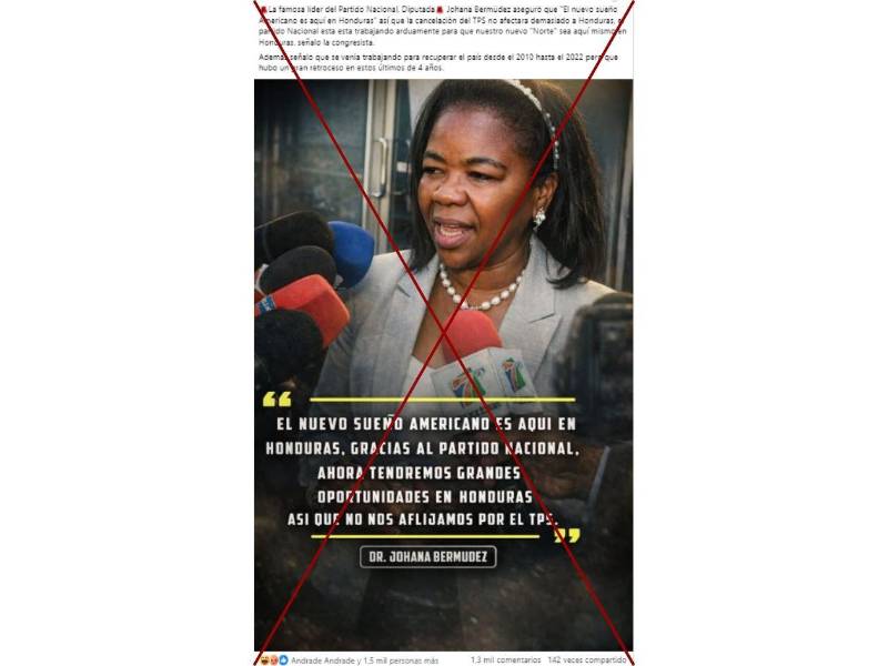 Captura de pantalla a una publicación de Facebook hecha el 13 de febrero de 2026.