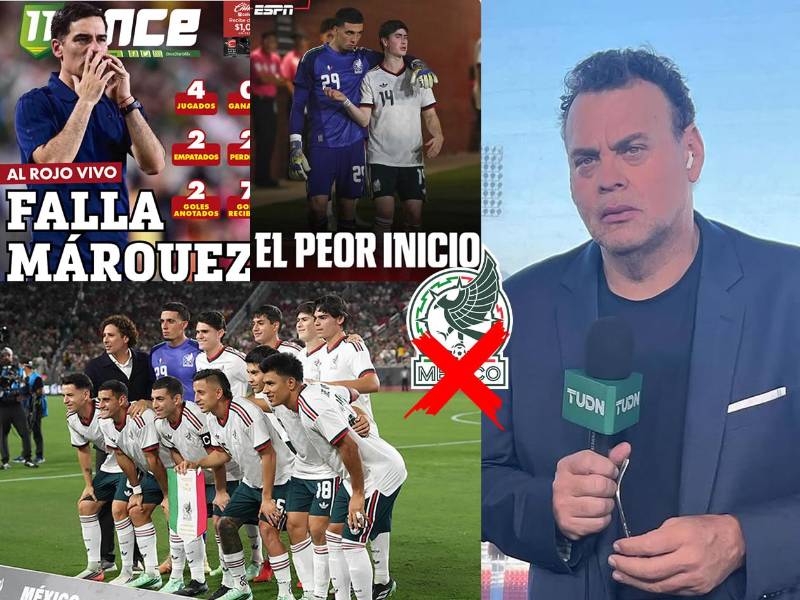 Así reaccionó la prensa mexicana tras <b><a rel=noopener noreferrer href=https://www.laprensa.hn/deportes/mexico-sufre-otra-dura-derrota-ante-chile-rafa-marquez-sigue-dejando-dudas-amistoso-JF32265149 target=_blank>la nueva derrota de México (0-2) contra Chile</a></b> en una Fecha FIFA desastrosa para el inicio de Rafa Márquez. David Faitelson no se guardó nada y atizó con dureza.