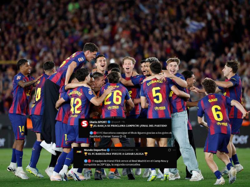 El Barça campeón de LaLiga vuelve a ser tendencia mundial. La prensa deportiva reacciona al título y las opiniones del Real Madrid y Lionel Messi generan gran revuelo.