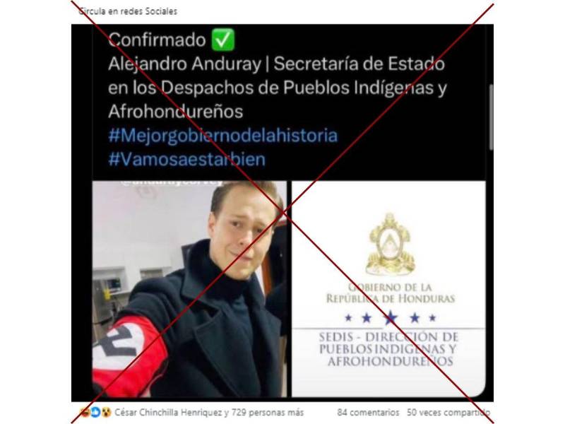 Captura de pantalla a una publicación de Facebook hecha el 29 de enero de 2026.